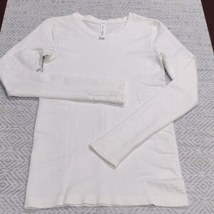 Athleta White Long Sleeve Tee